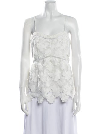 Rachel Zoe Square Neckline Sleeveless Top