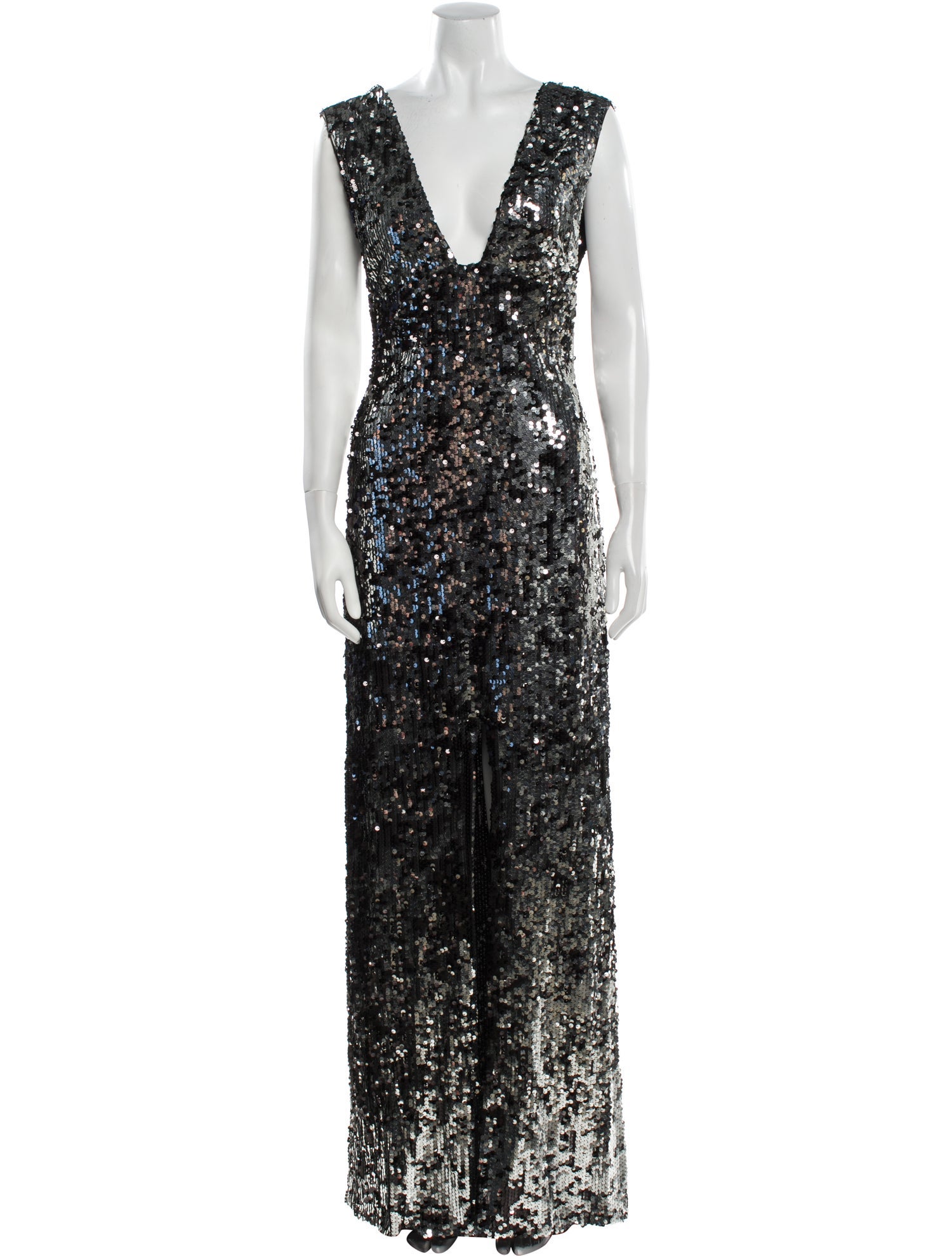 Rachel Zoe V-Neck Long Dress