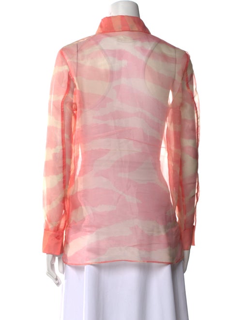 Rachel Zoe Plaid Print Long Sleeve Button-Up Top