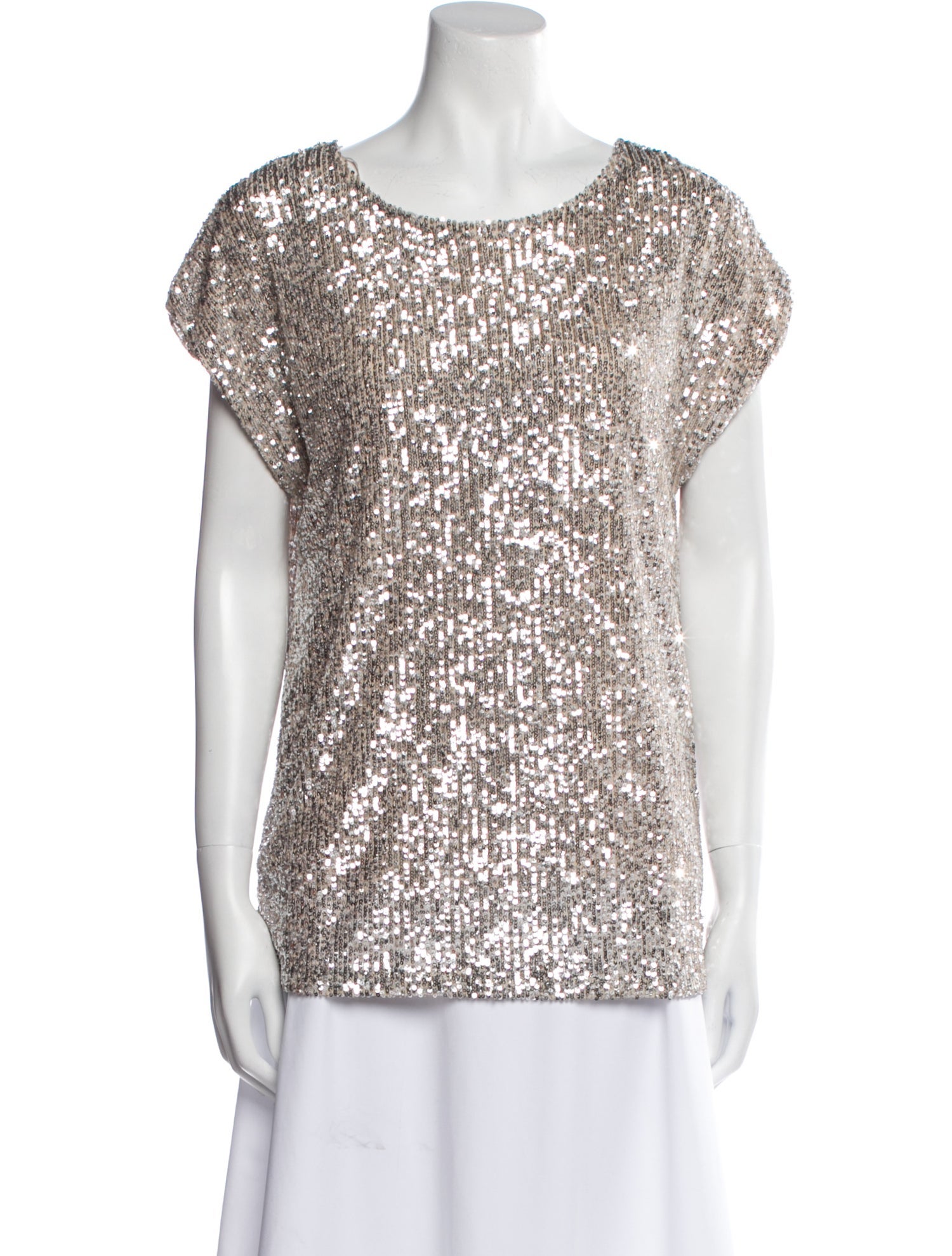 Rachel Zoe Scoop Neck Short Sleeve Top