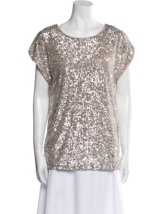 Rachel Zoe Scoop Neck Short Sleeve Top