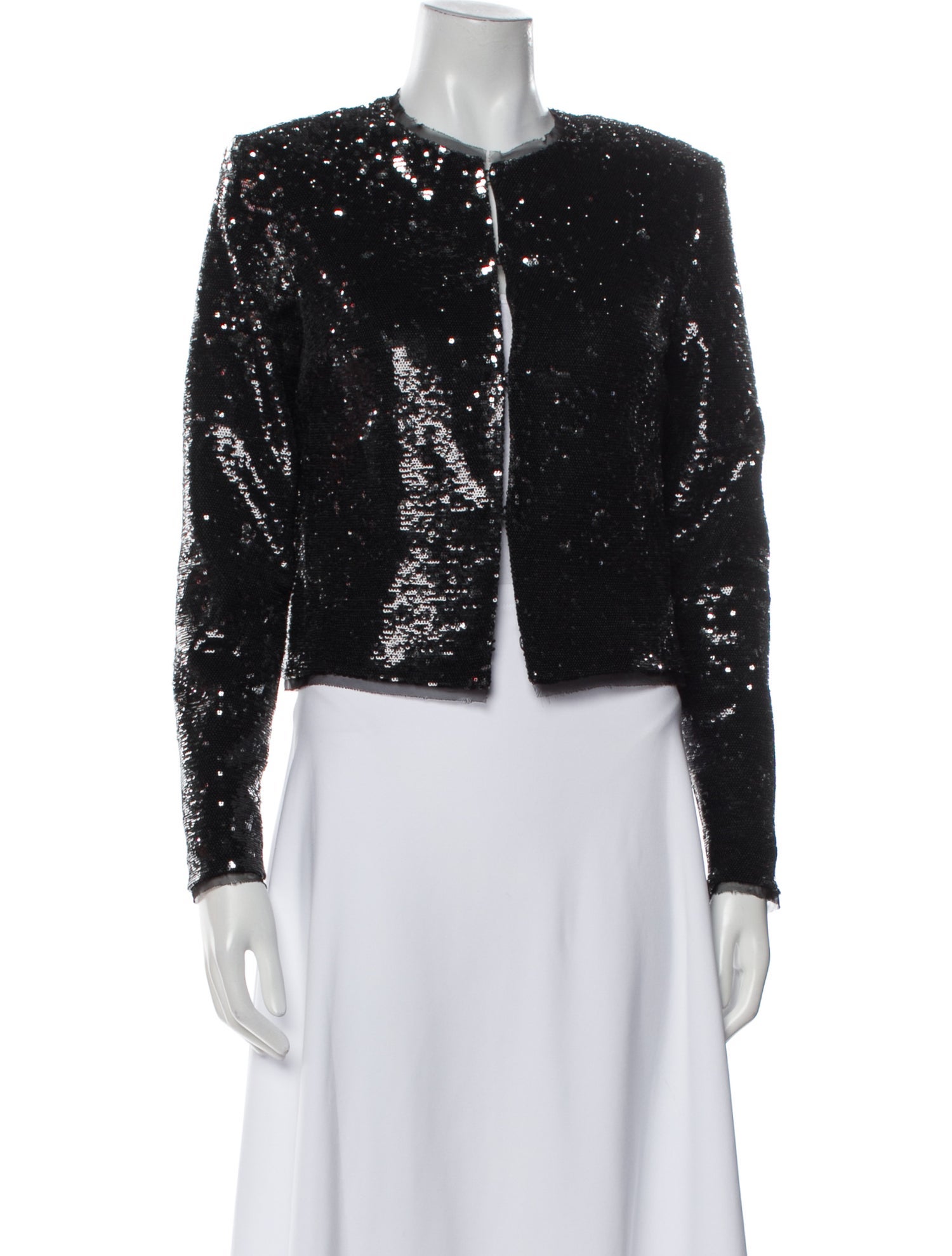 Rachel Zoe Tweed Pattern Evening Jacket