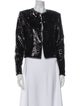 Rachel Zoe Tweed Pattern Evening Jacket