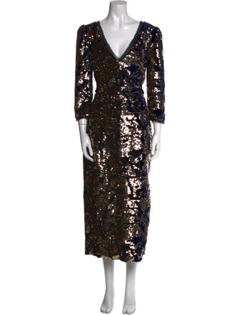 Rachel Zoe Printed Long Dress