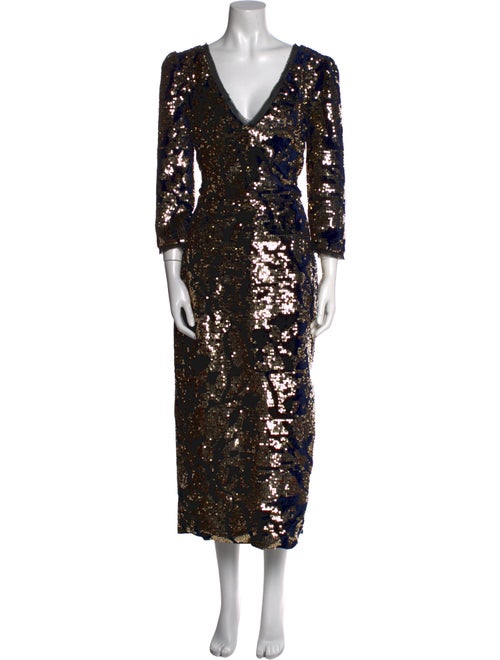 Rachel Zoe Printed Long Dress