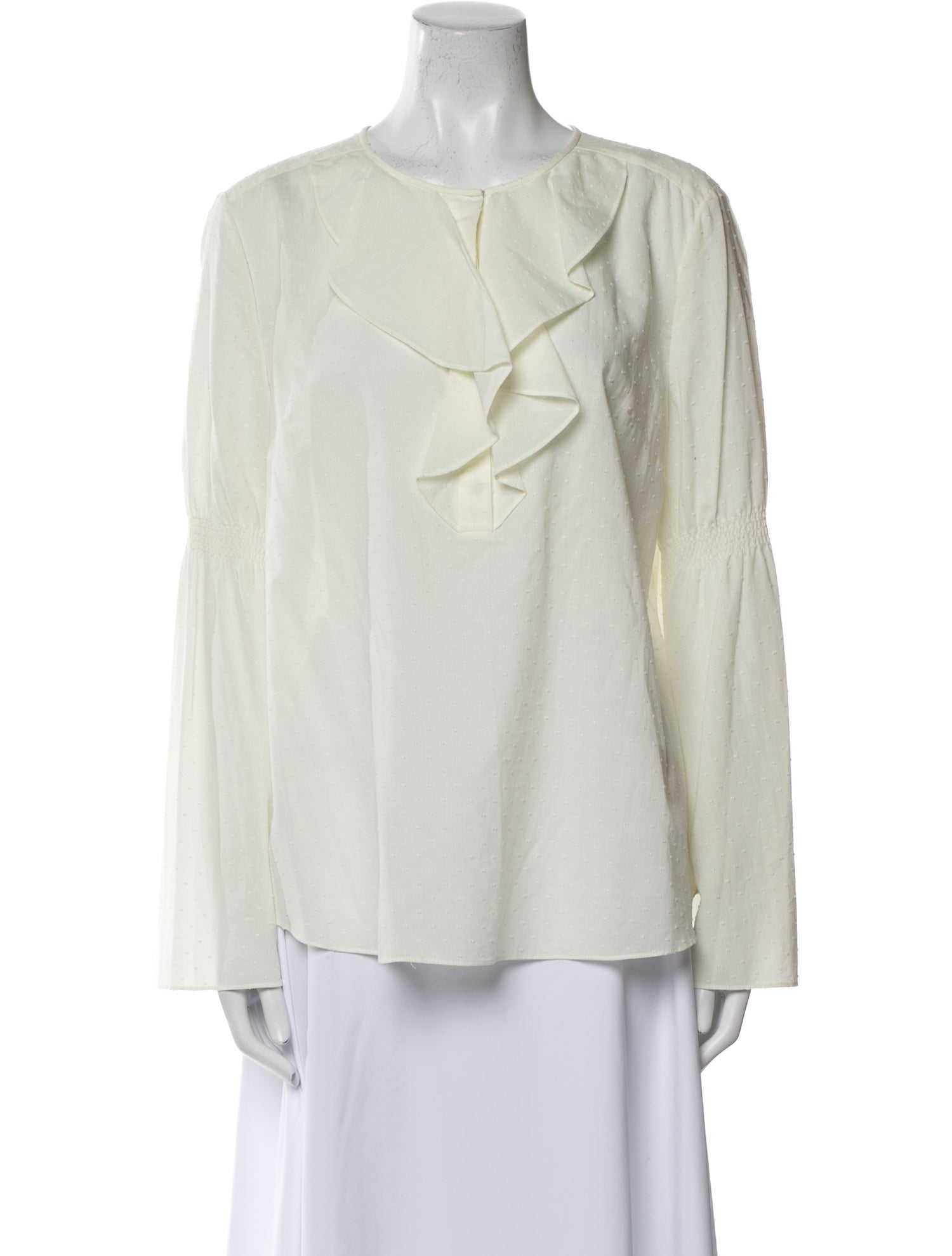 Rachel Zoe Crew Neck Long Sleeve Blouse
