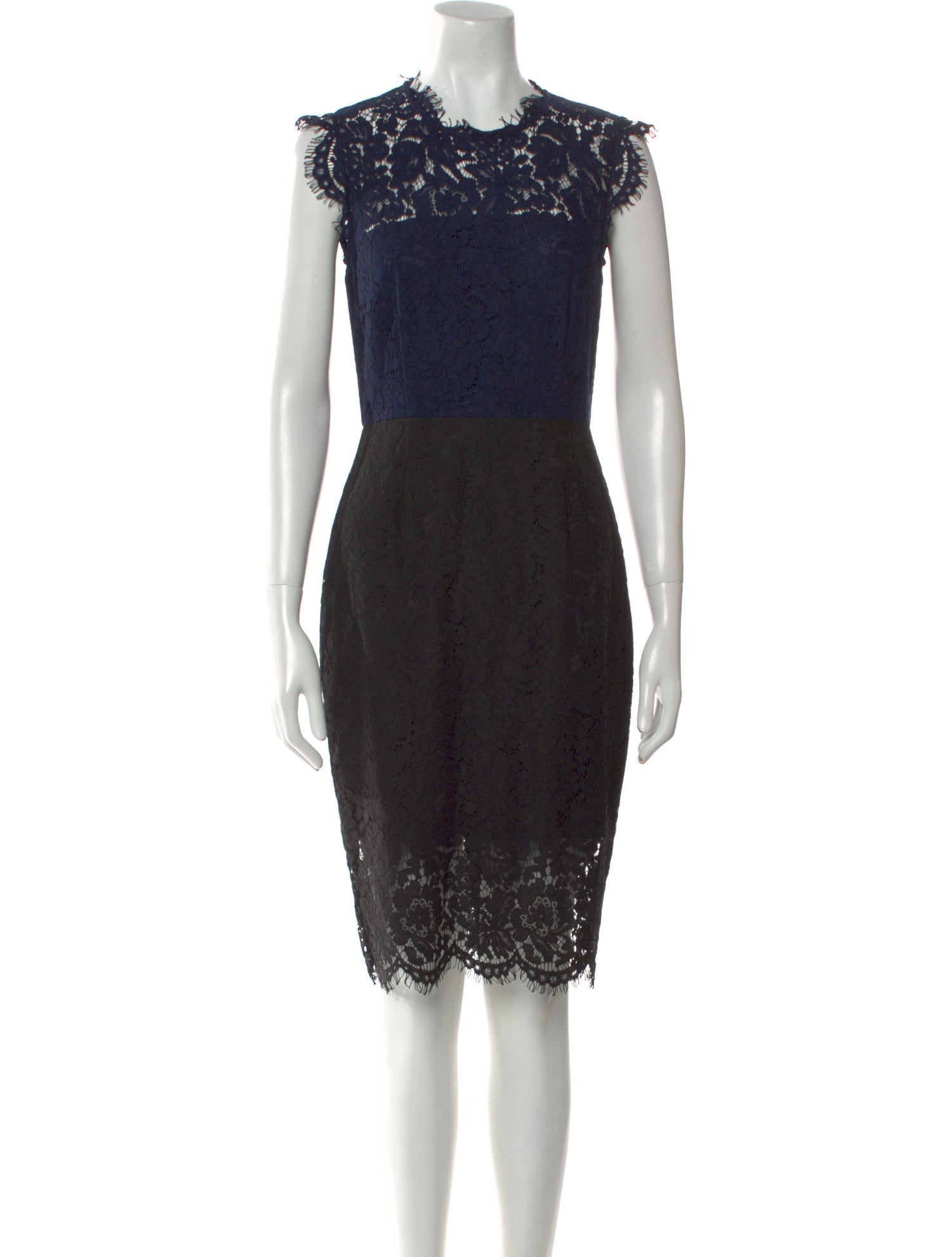 Rachel Zoe Lace Pattern Knee-Length Dress