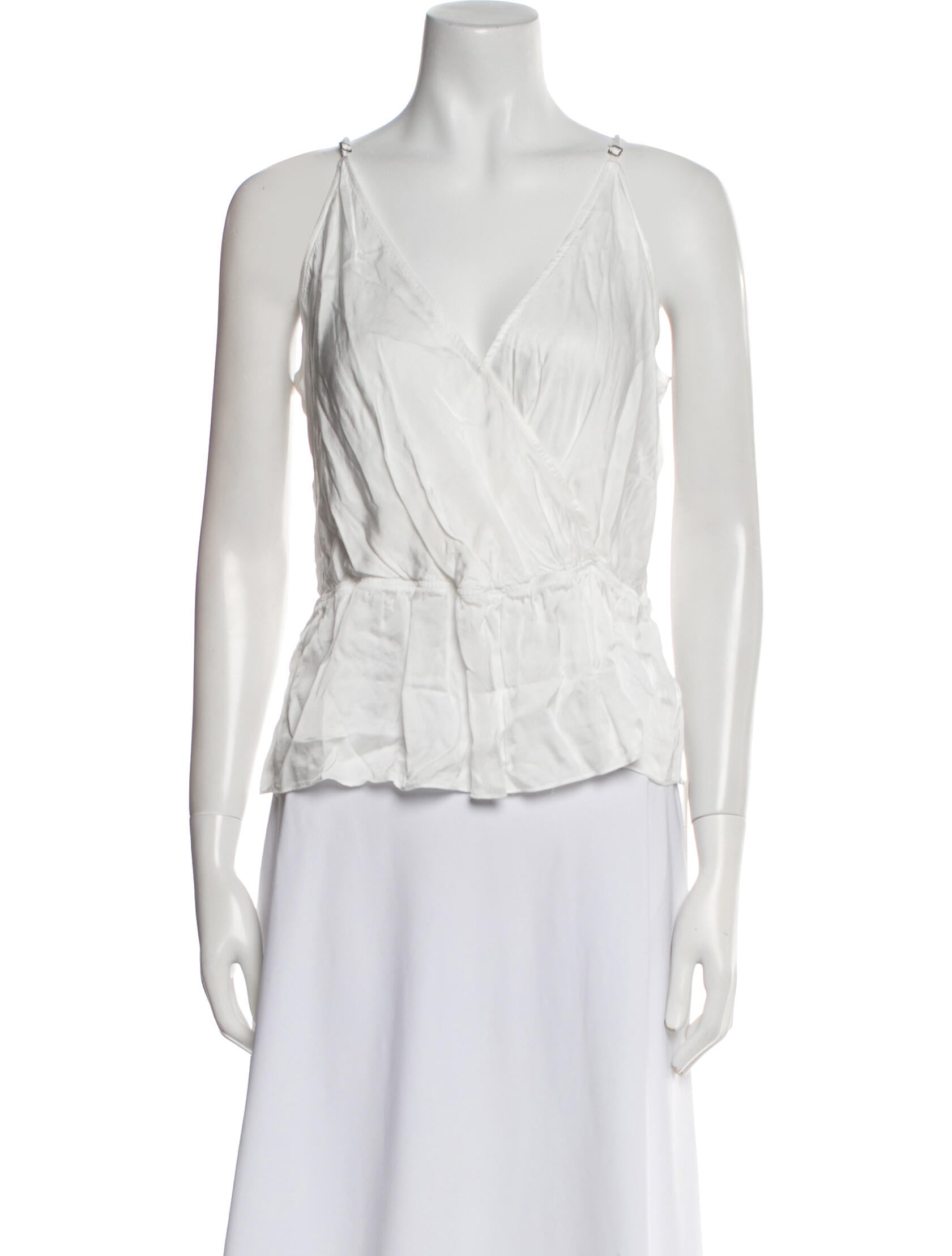 Rachel Zoe V-Neck Sleeveless Crop Top w/ Tags