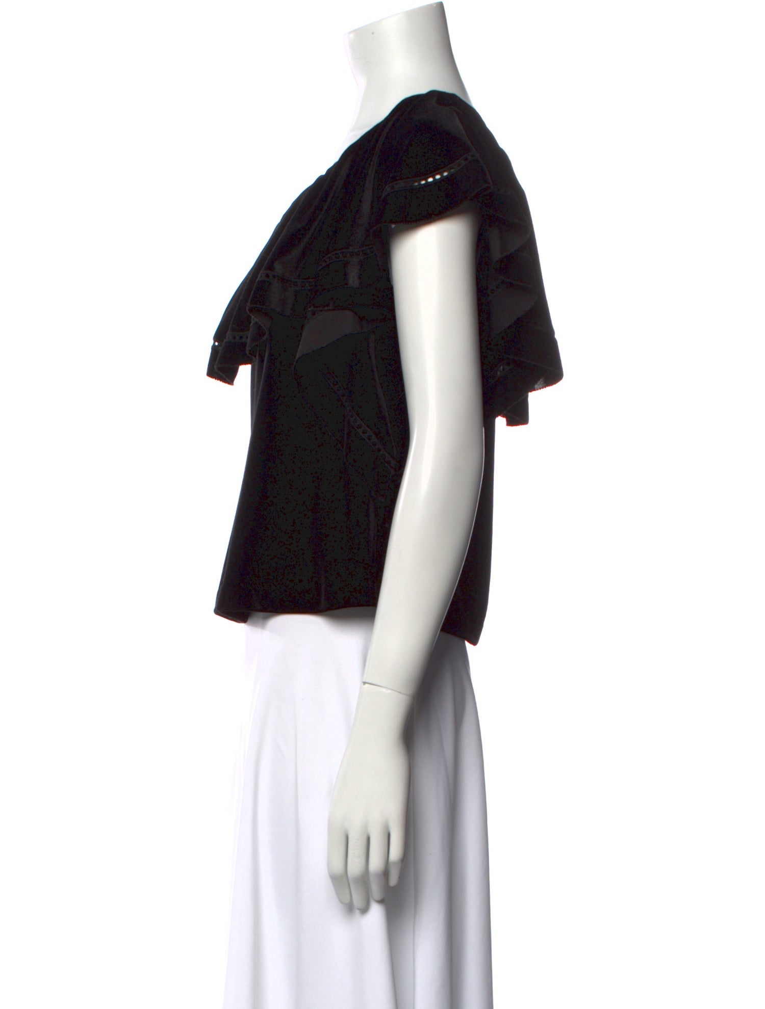 Rachel Zoe Scoop Neck Short Sleeve Top