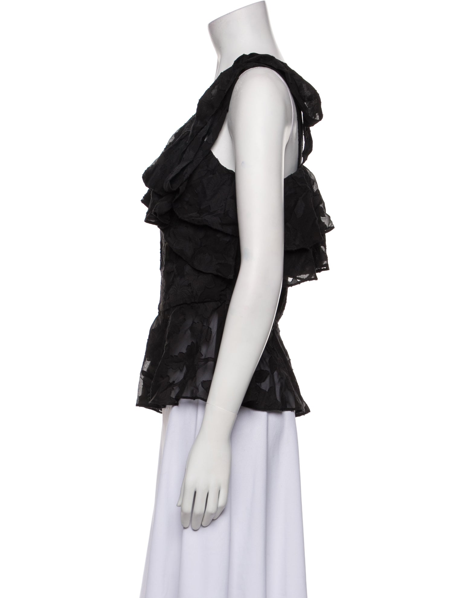 Rachel Zoe Silk One-Shoulder Blouse