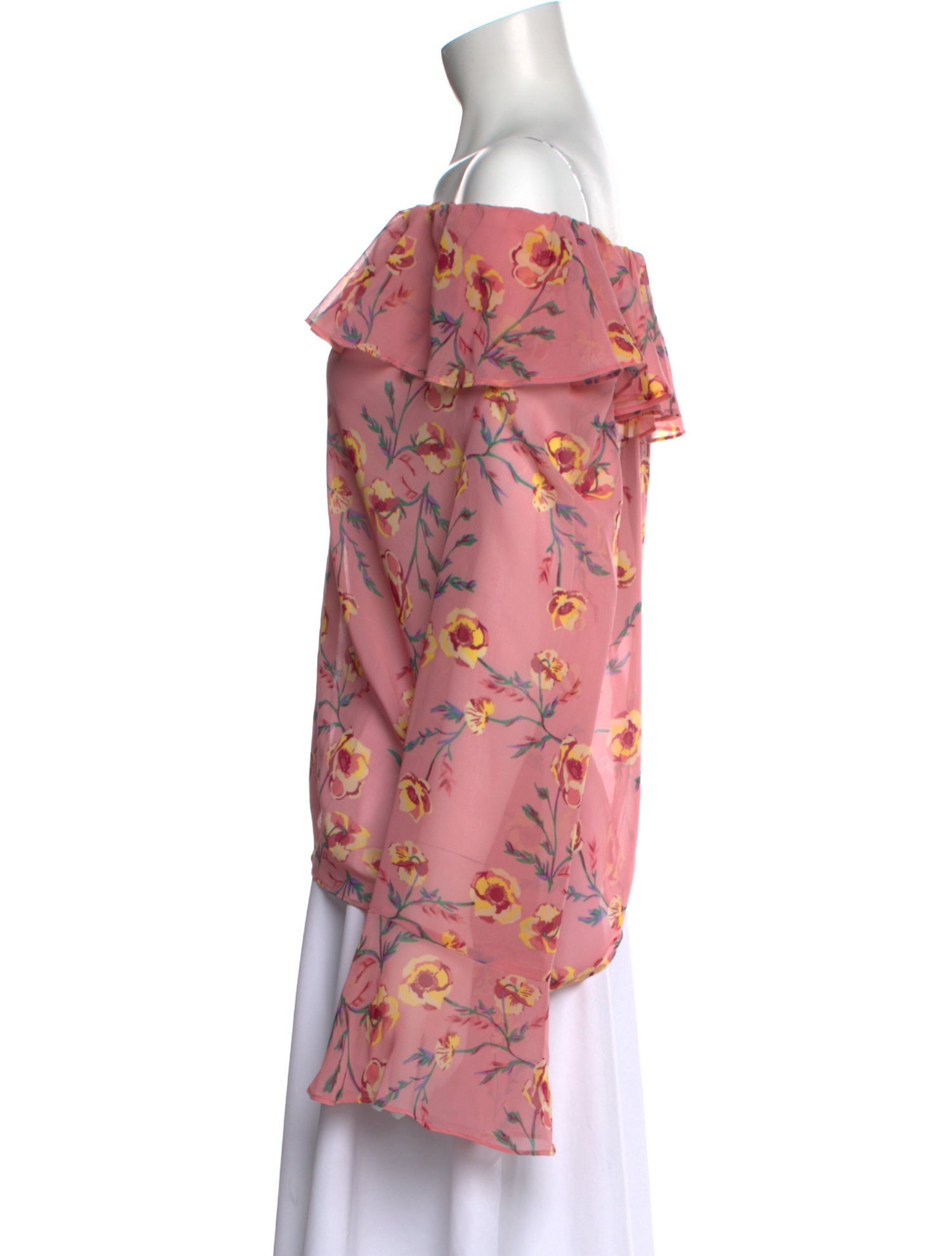 Rachel Zoe Floral Print Off-The-Shoulder Blouse w/ Tags