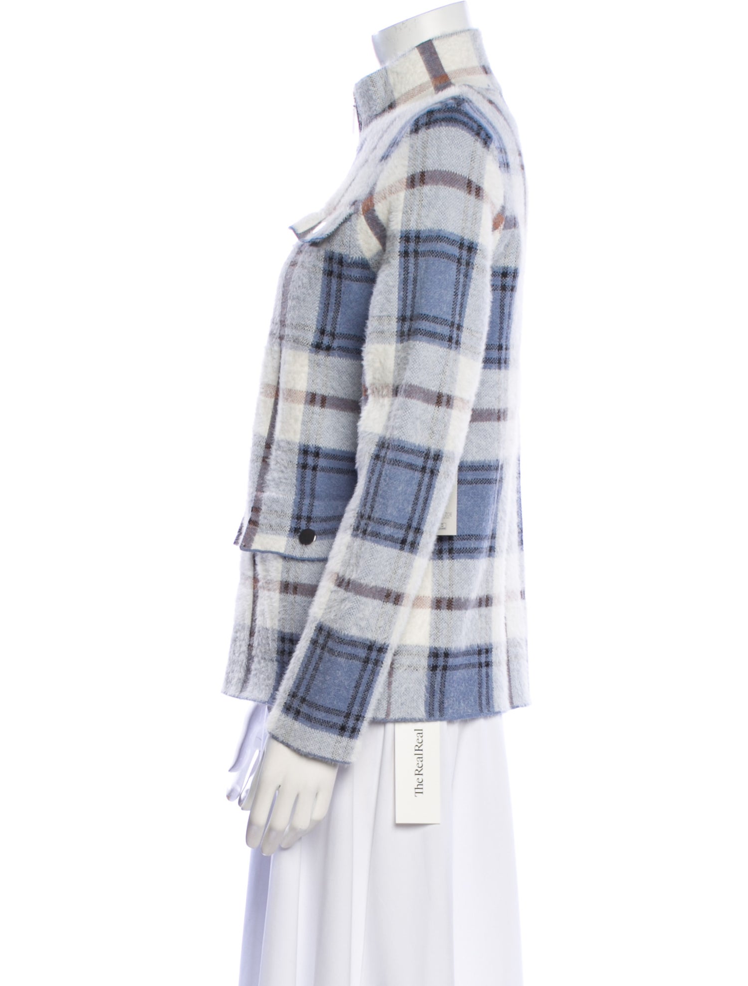 Rachel Zoe Plaid Print Jacket