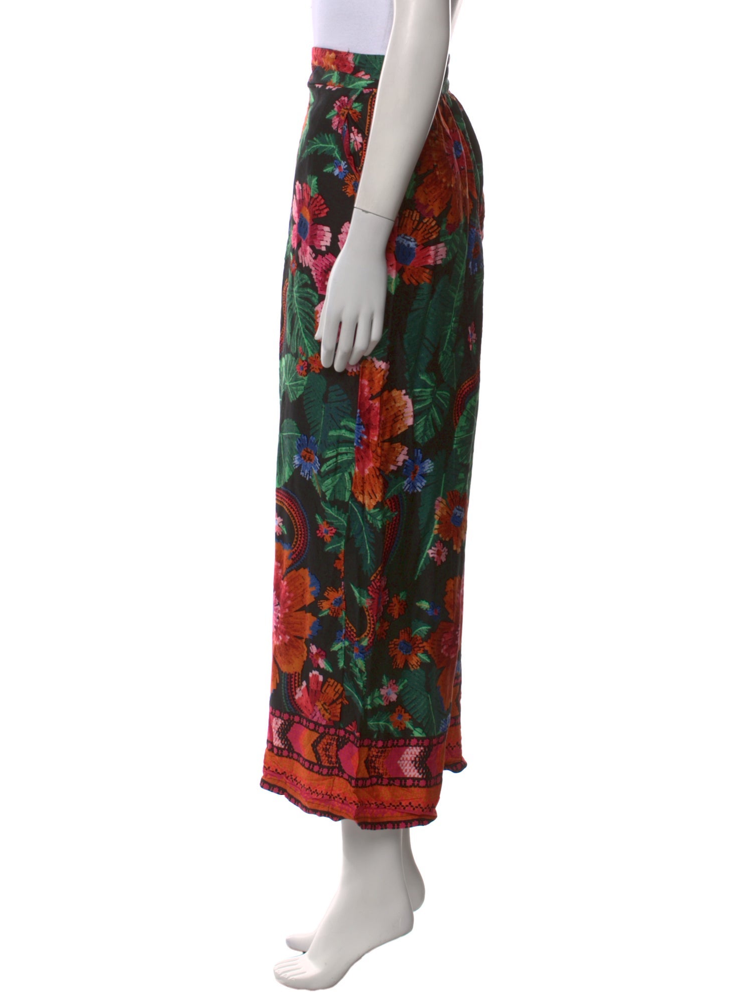 Rachel Zoe Floral Print Wide Leg Pants