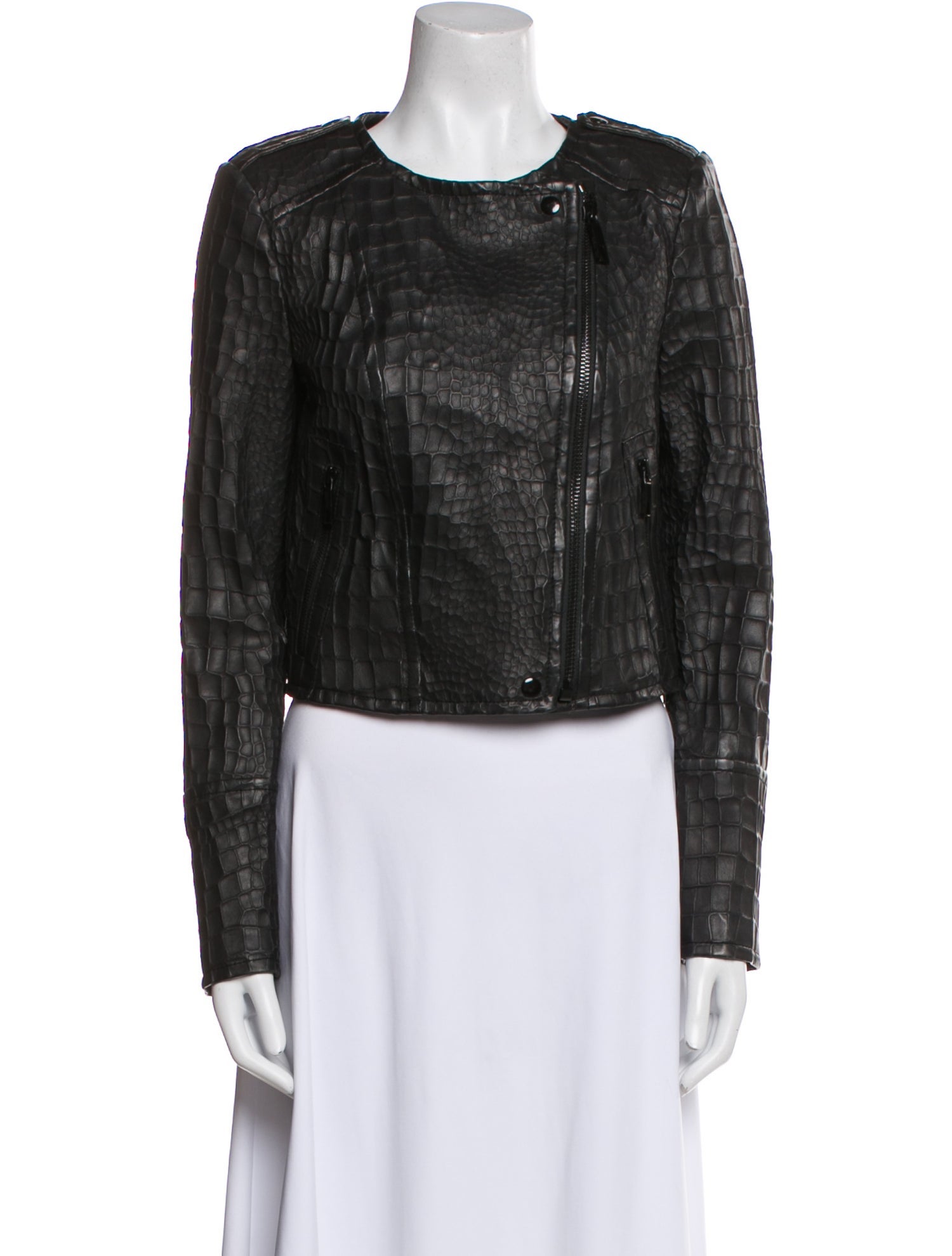 Rachel Zoe Lamb Leather Biker Jacket