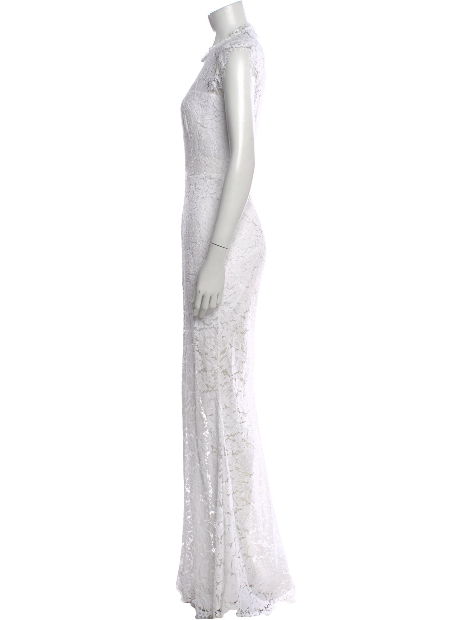 rachel zoe white lace dress Rachel Zoe Lace Pattern Long Dress - White Dresses, Clothing - WRL75592