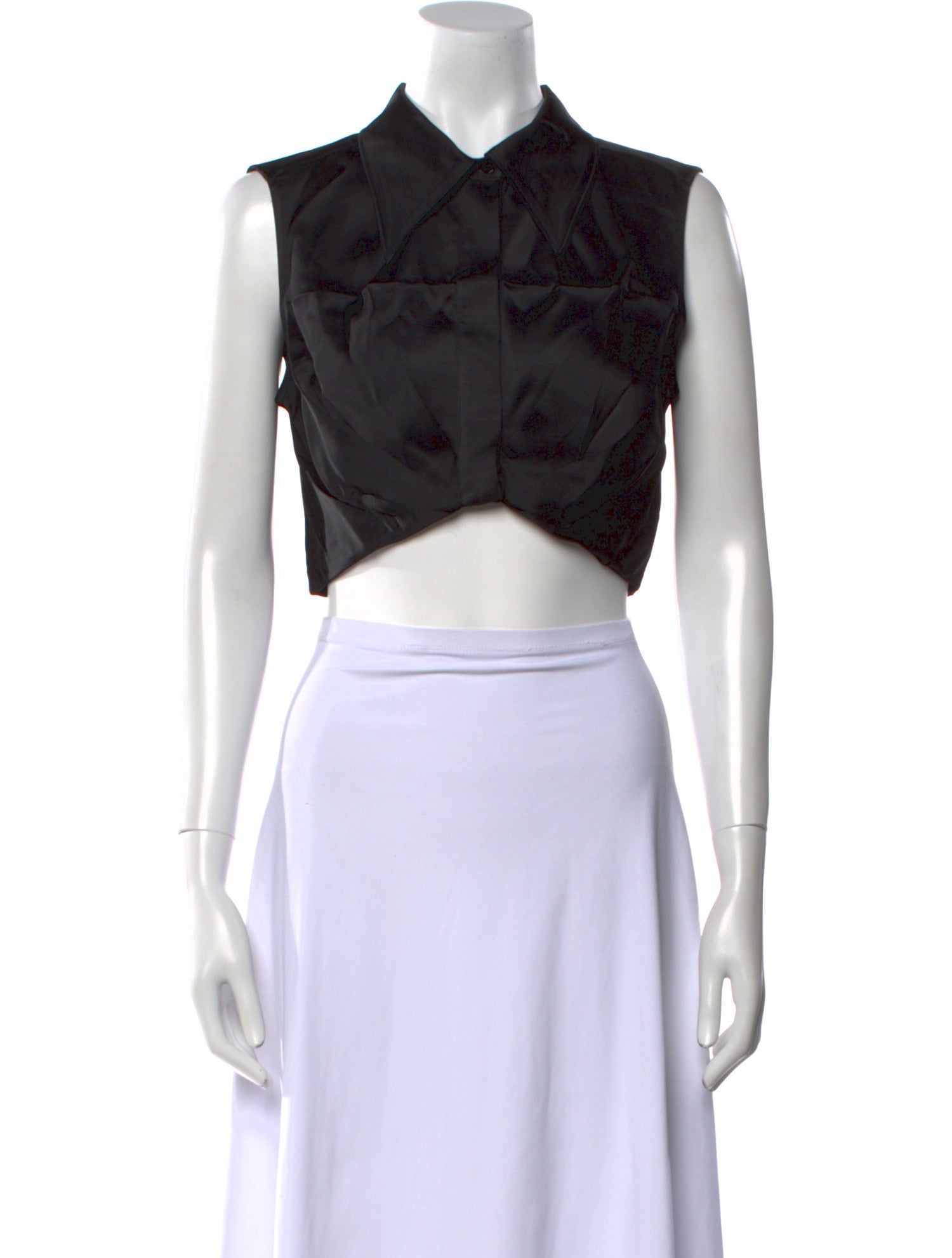 Rangel Silk Sleeveless Crop Top w/ Tags