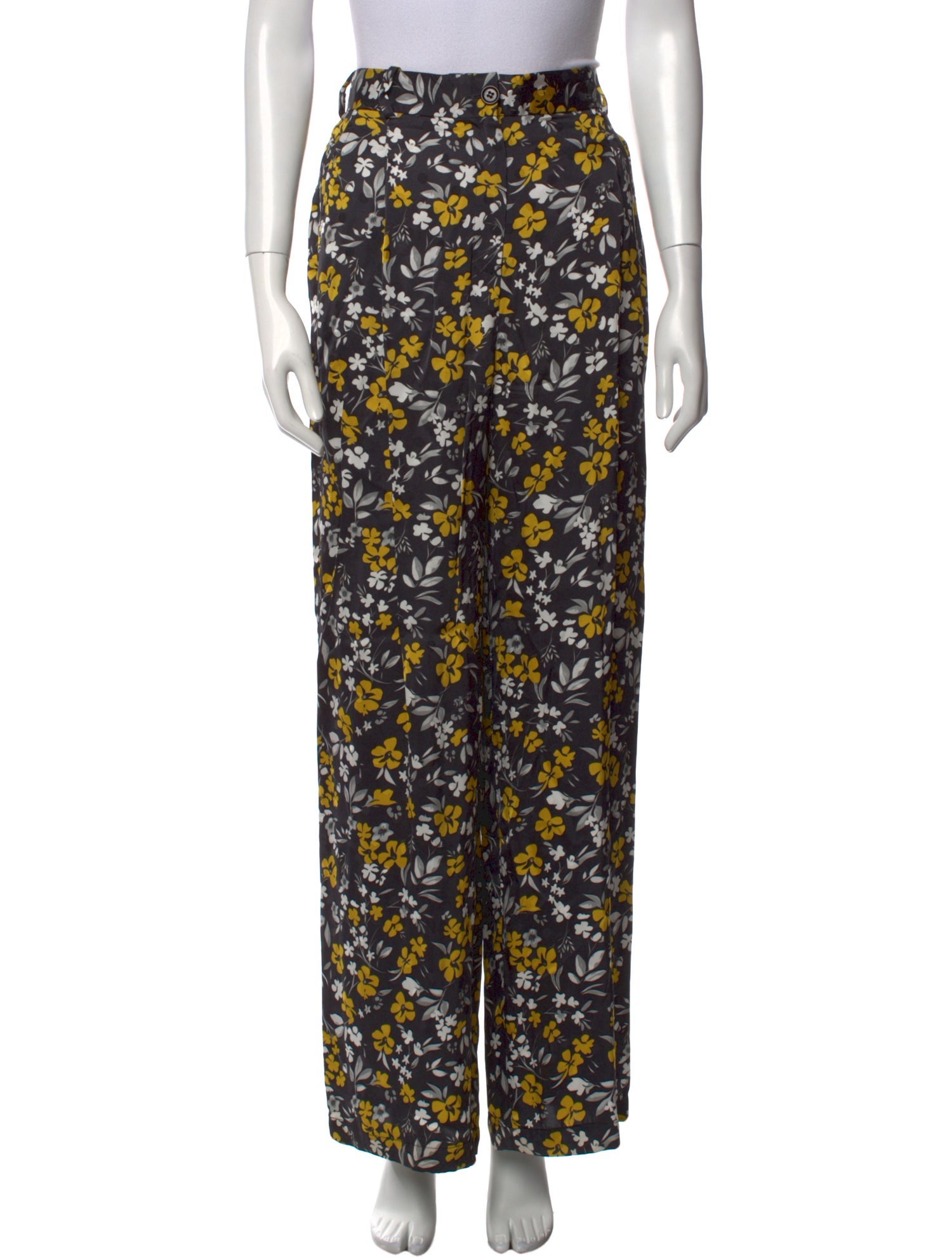 RACIL Silk Wide Leg Pants