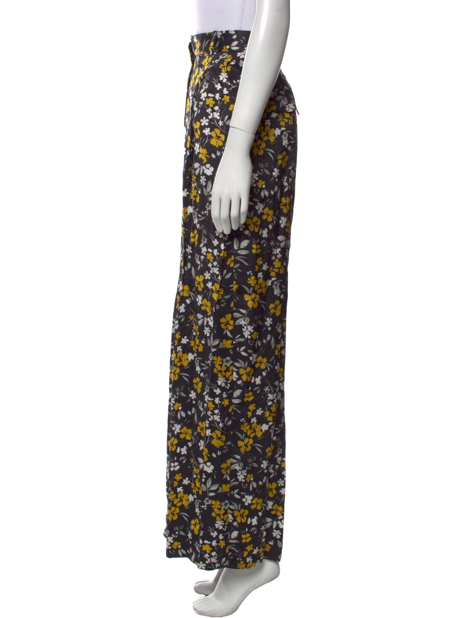 RACIL Silk Wide Leg Pants