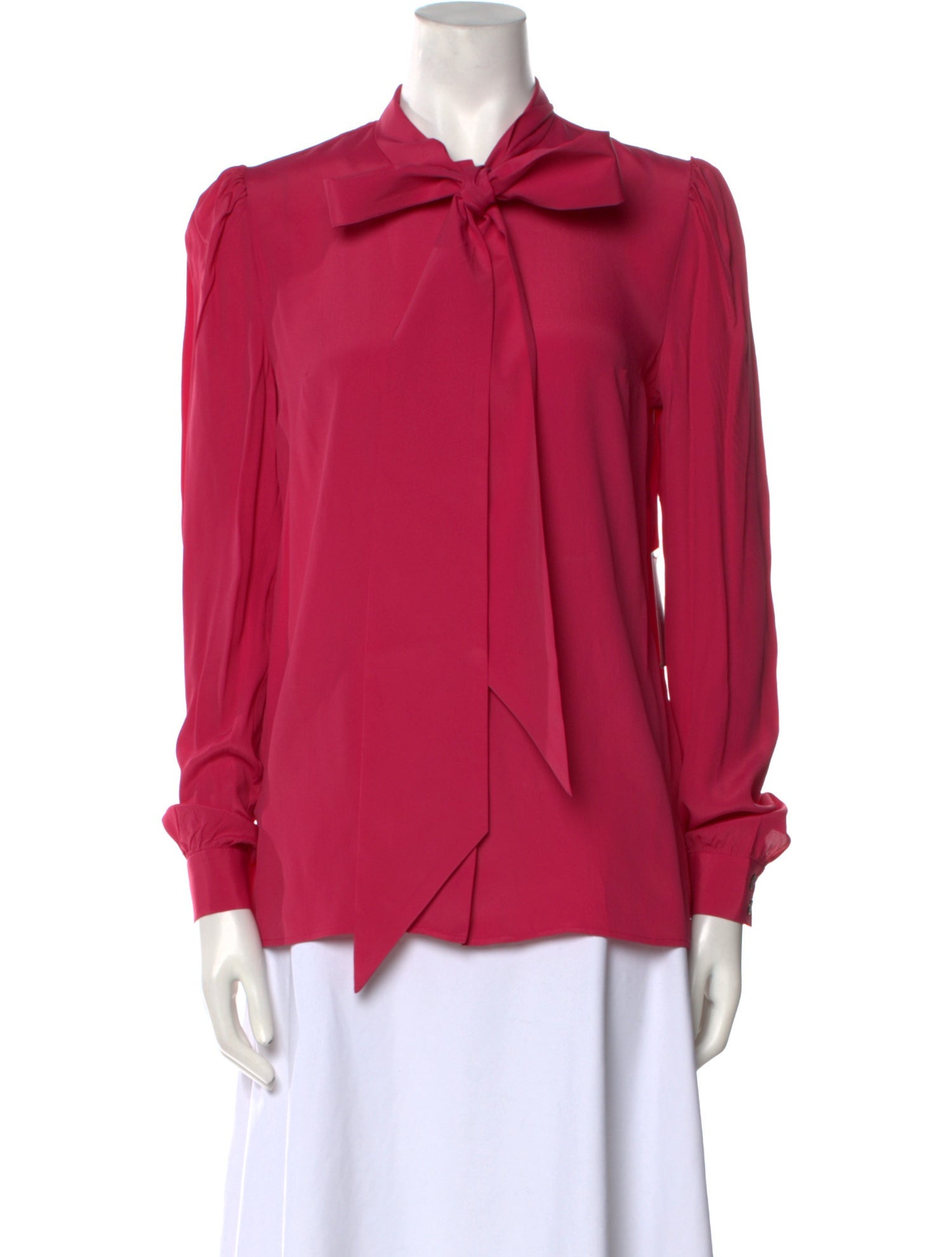 RACIL Silk Tie Neck Blouse w/ Tags