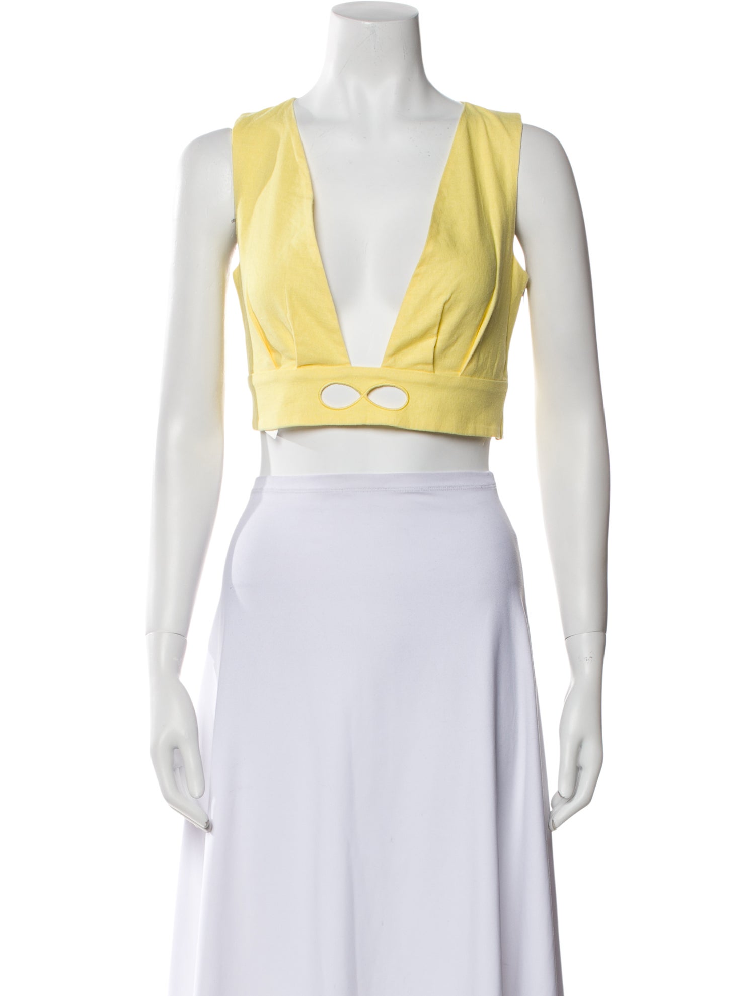 RACIL V-Neck Sleeveless Crop Top