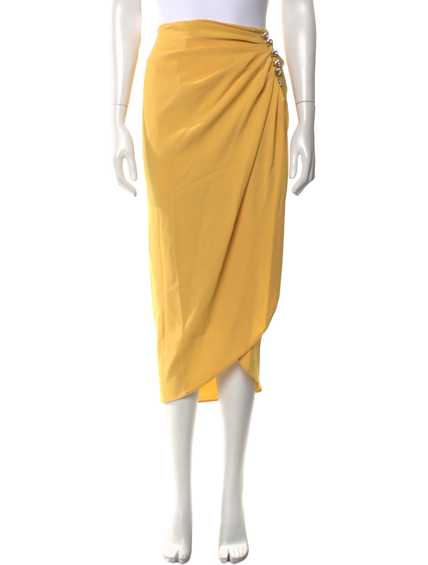 RACIL Crystal Embellishments Midi Length Skirt