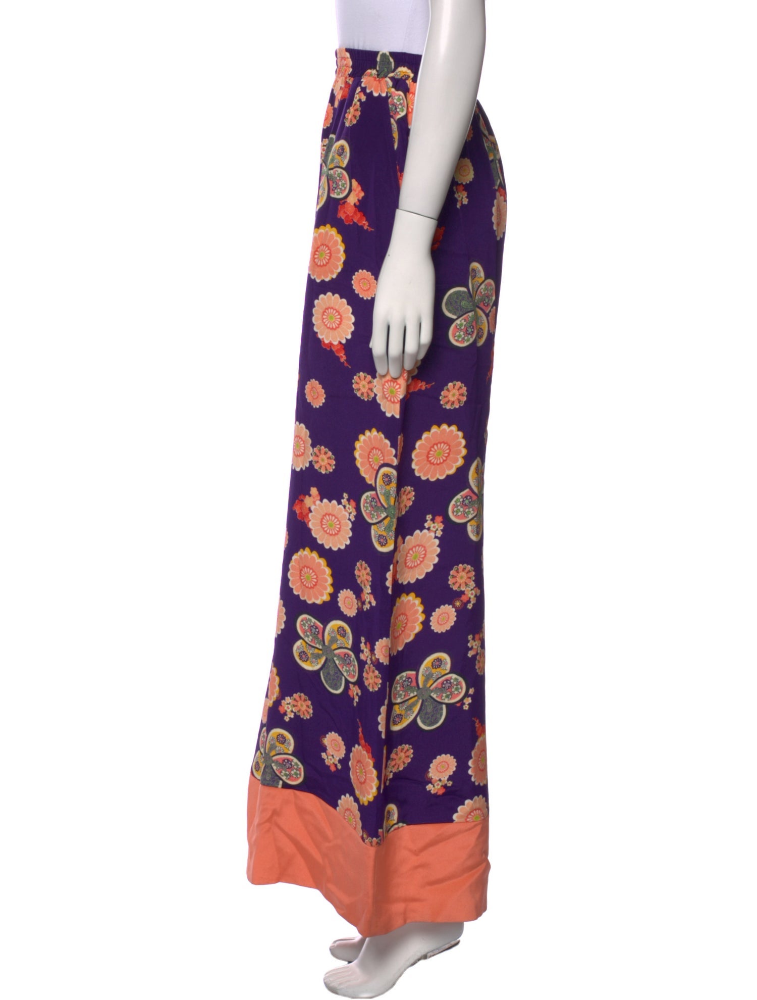 RACIL Silk Wide Leg Pants