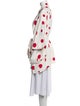 RACIL Silk Polka Dot Print Coat