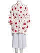 RACIL Silk Polka Dot Print Coat
