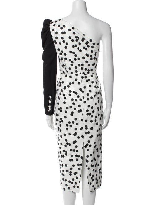 RACIL Polka Dot Print Midi Length Dress