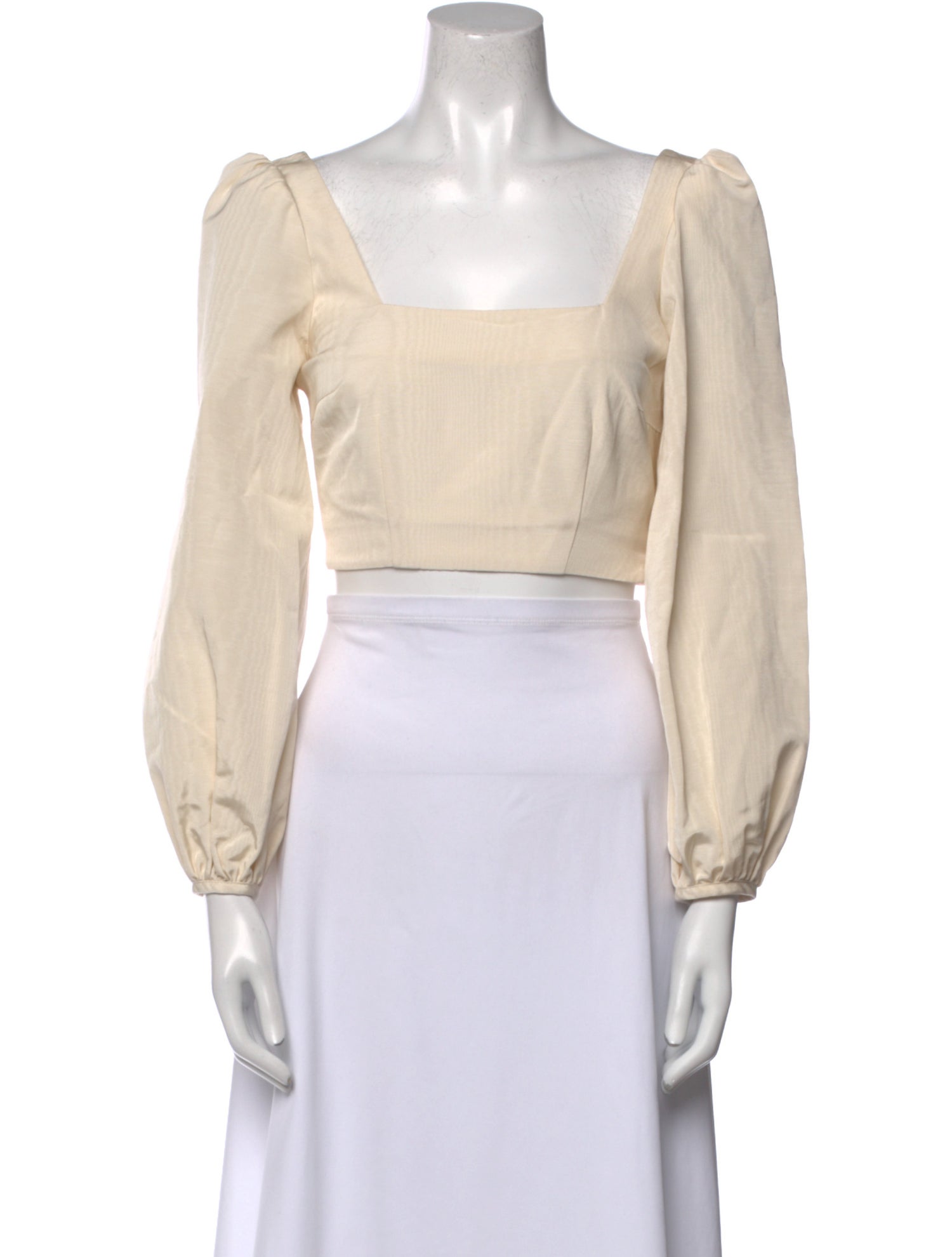 RACIL Wool Square Neckline Crop Top