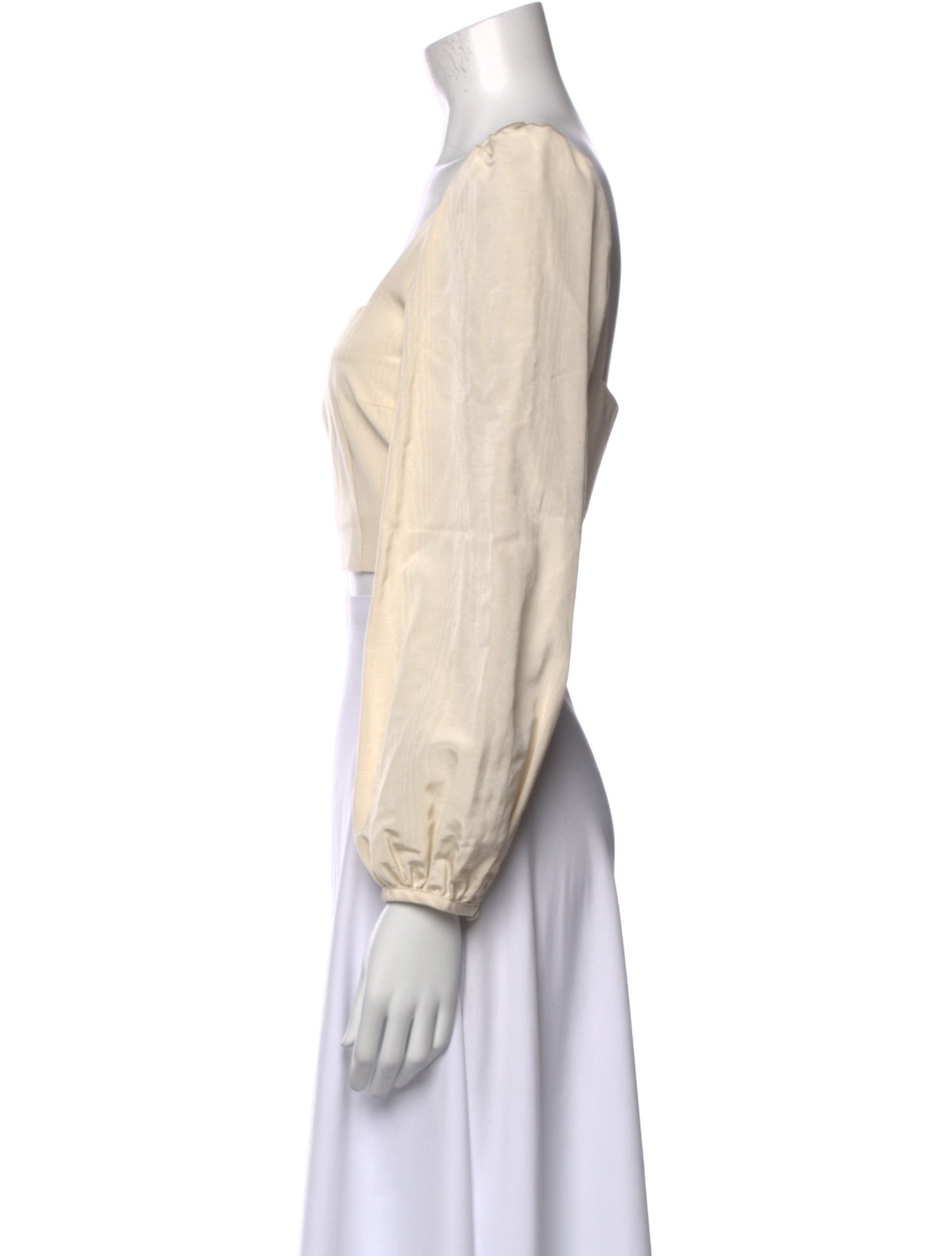 RACIL Wool Square Neckline Crop Top