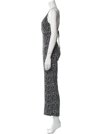 Rolla's Floral Print V-Neck Jumpsuit