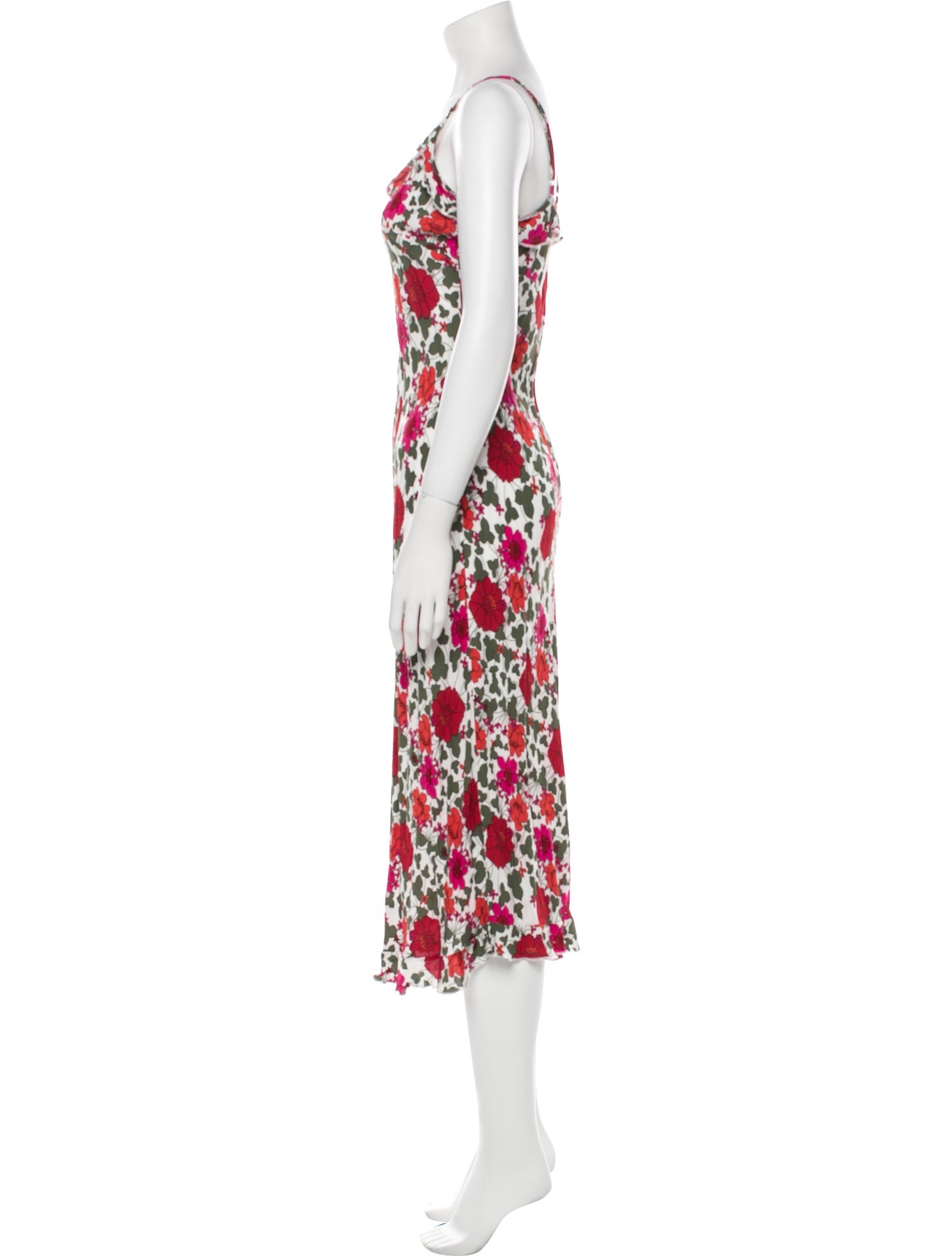 Rolla's Floral Print Midi Length Dress