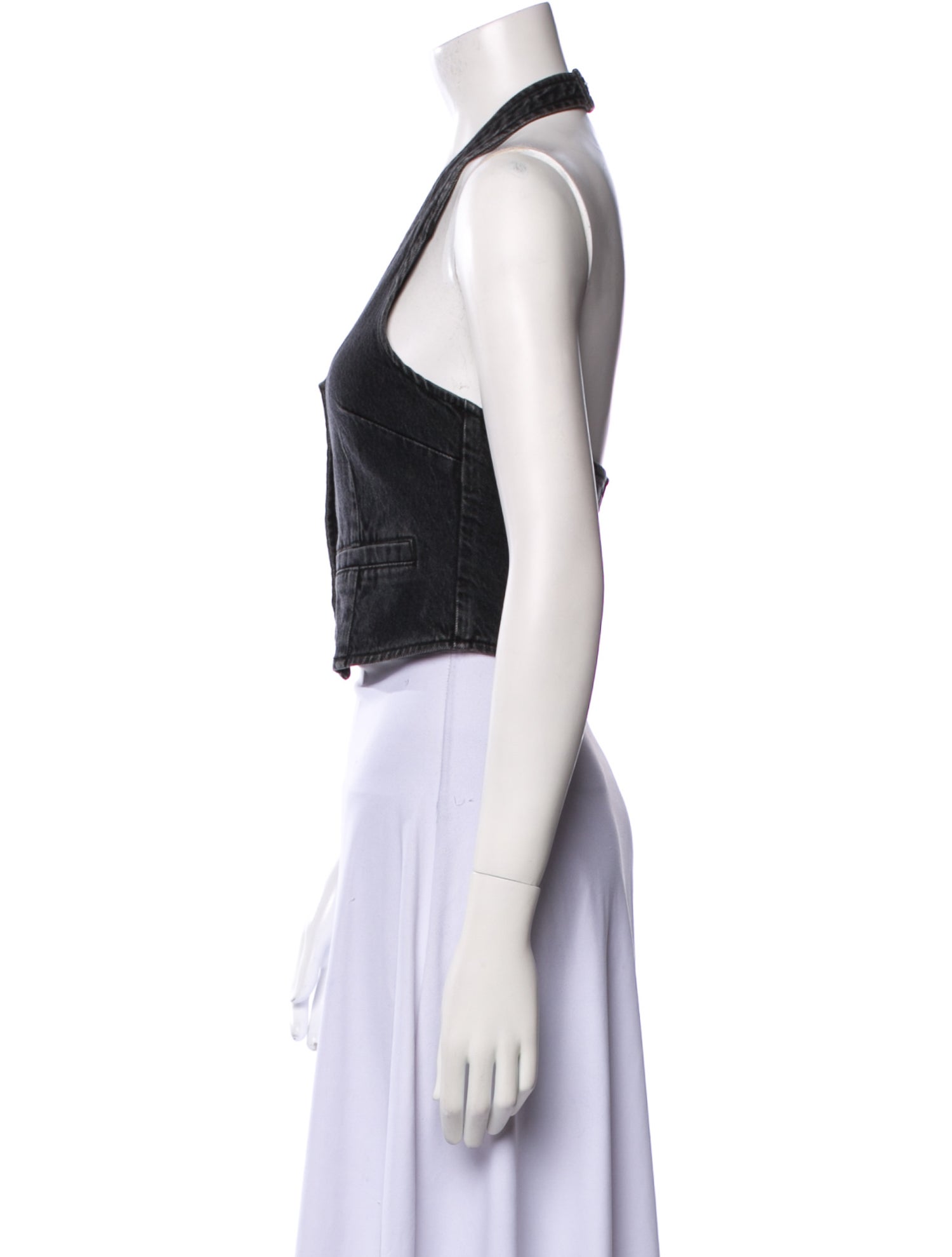 Rolla's Halterneck Sleeveless Crop Top