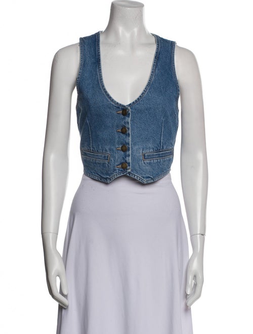 Rolla's V-Neck Sleeveless Crop Top