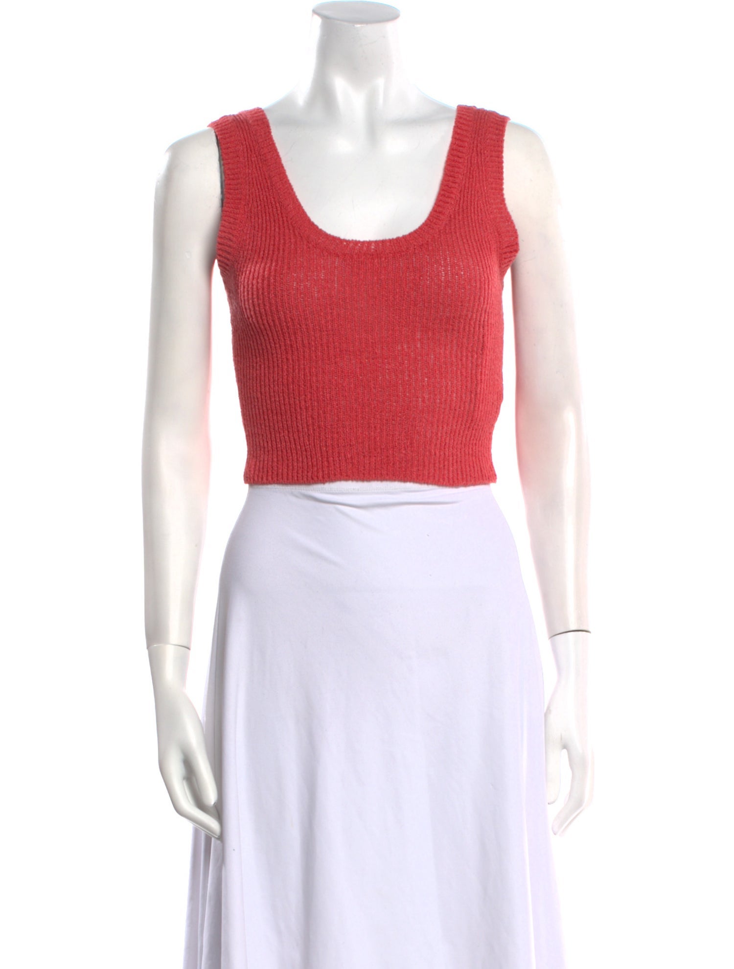 Rolla's Scoop Neck Sleeveless Crop Top