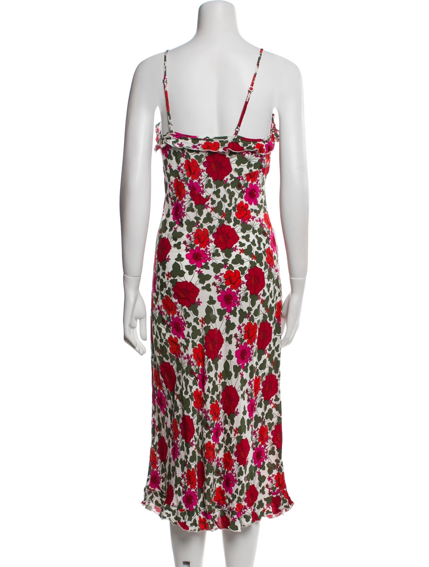 Rolla's Floral Print Midi Length Dress