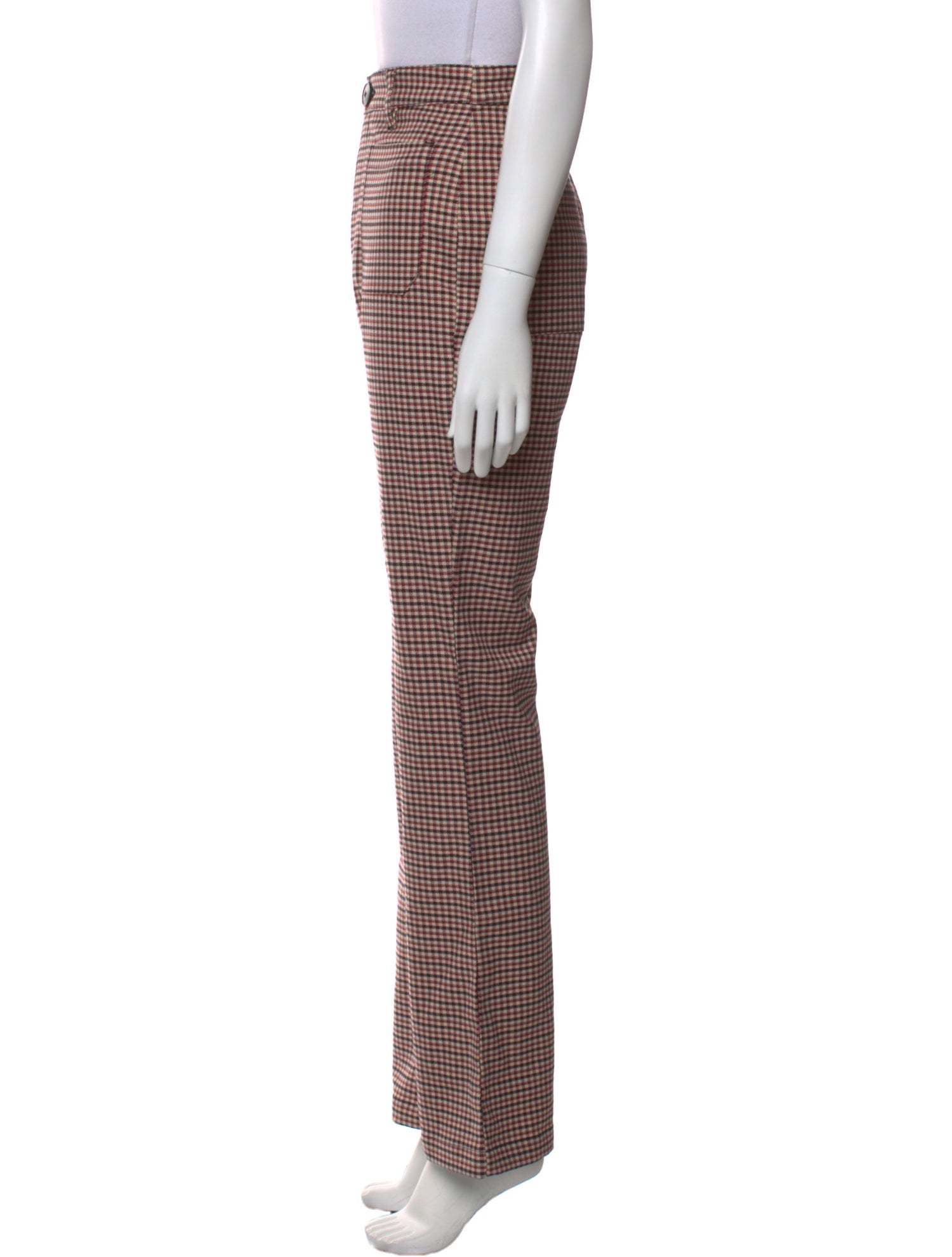 Rolla's Plaid Print Wide Leg Pants