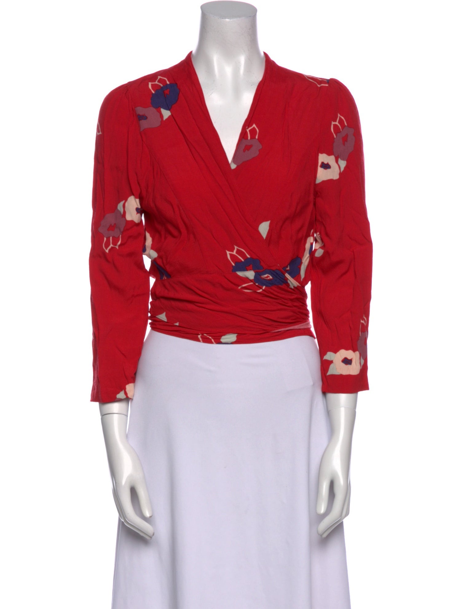 Rolla's Printed V-Neck Crop Top