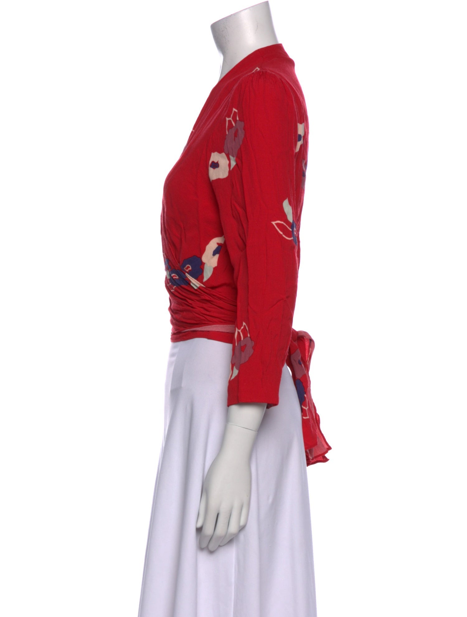 Rolla's Printed V-Neck Crop Top