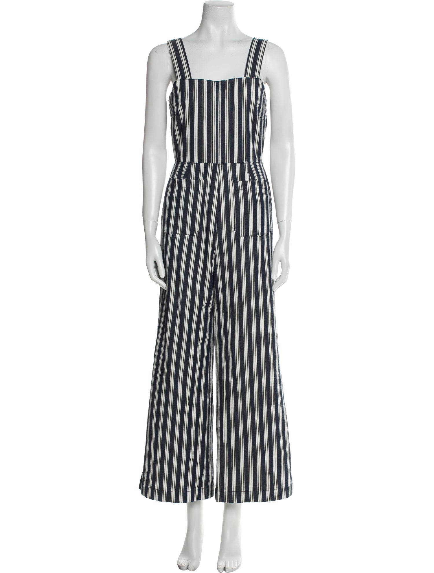 Rolla's Striped Square Neckline Jumpsuit