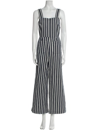Rolla's Striped Square Neckline Jumpsuit