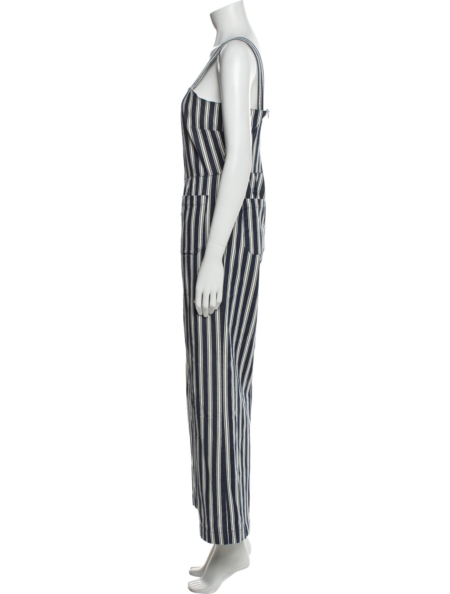 Rolla's Striped Square Neckline Jumpsuit