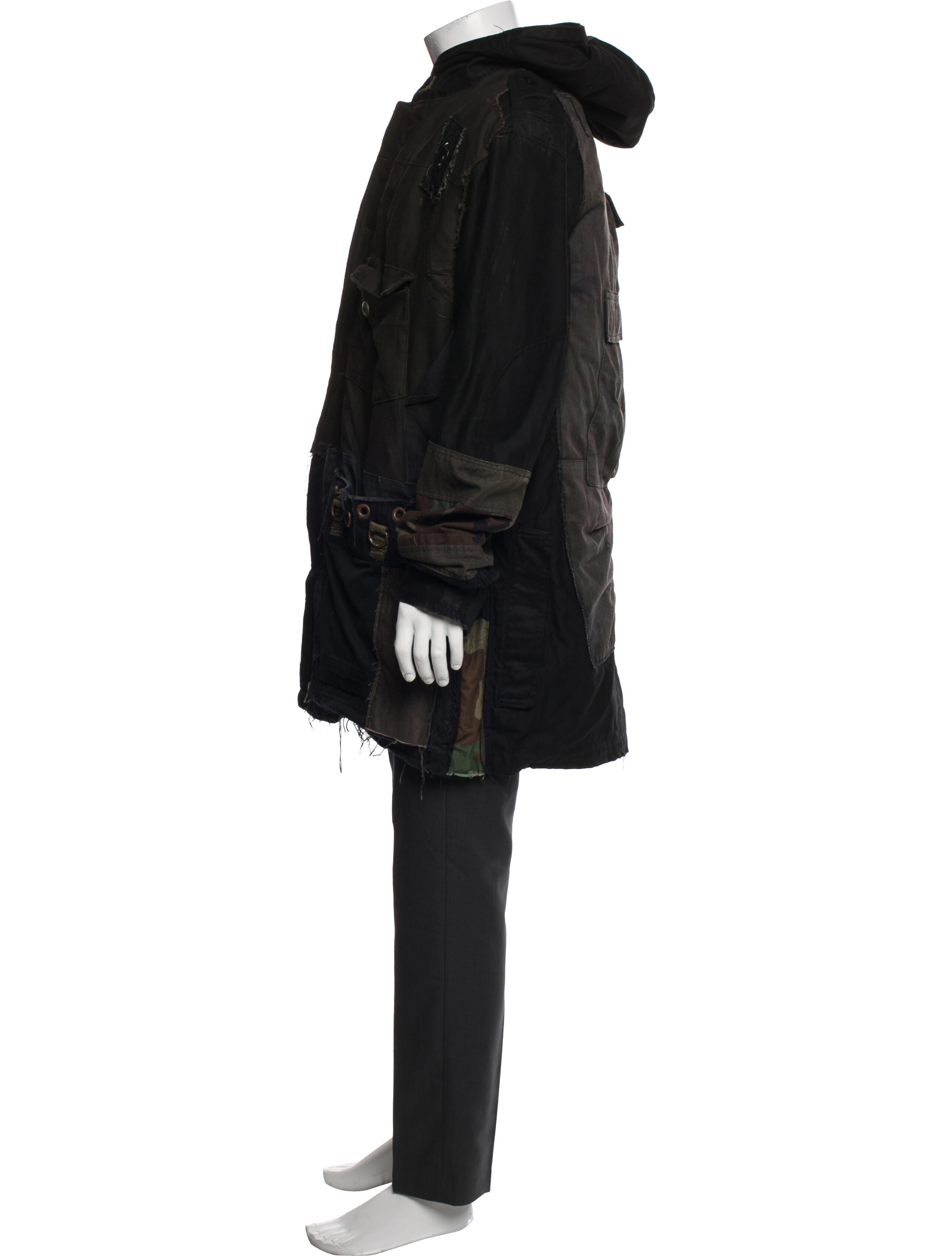 Rolland Berry Colur Camouflage Print Parka