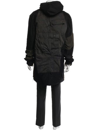 Rolland Berry Colur Camouflage Print Parka