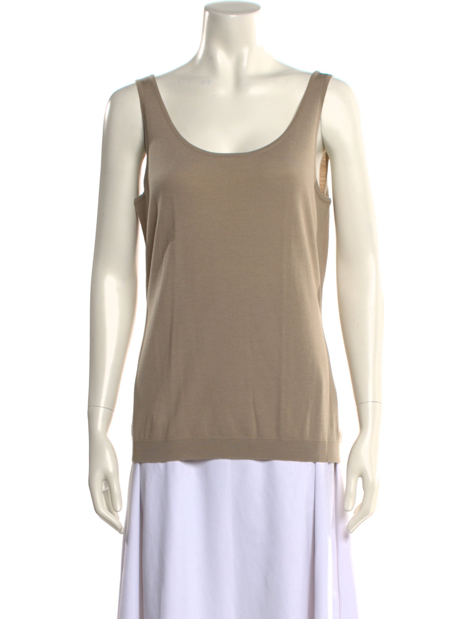 Ralph Lauren Black Label Merino Wool Scoop Neck Top