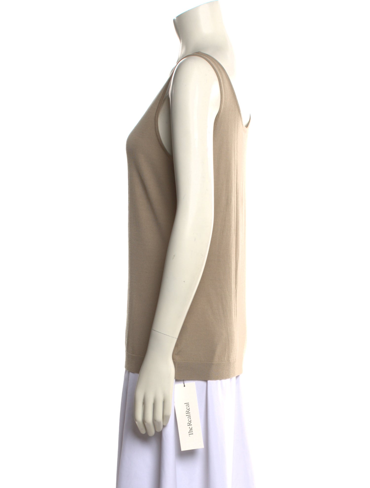 Ralph Lauren Black Label Merino Wool Scoop Neck Top