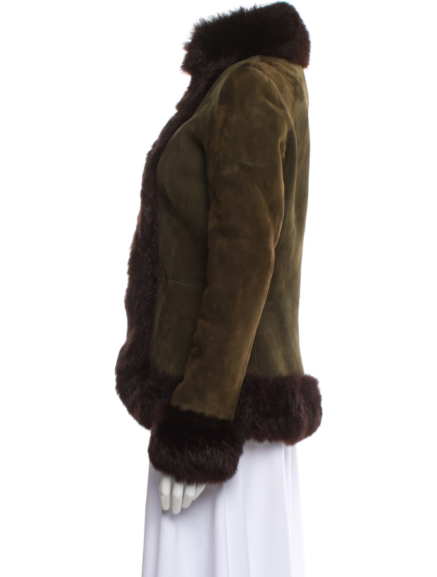 Ralph Lauren Black Label Vintage 2000's Faux Fur Jacket