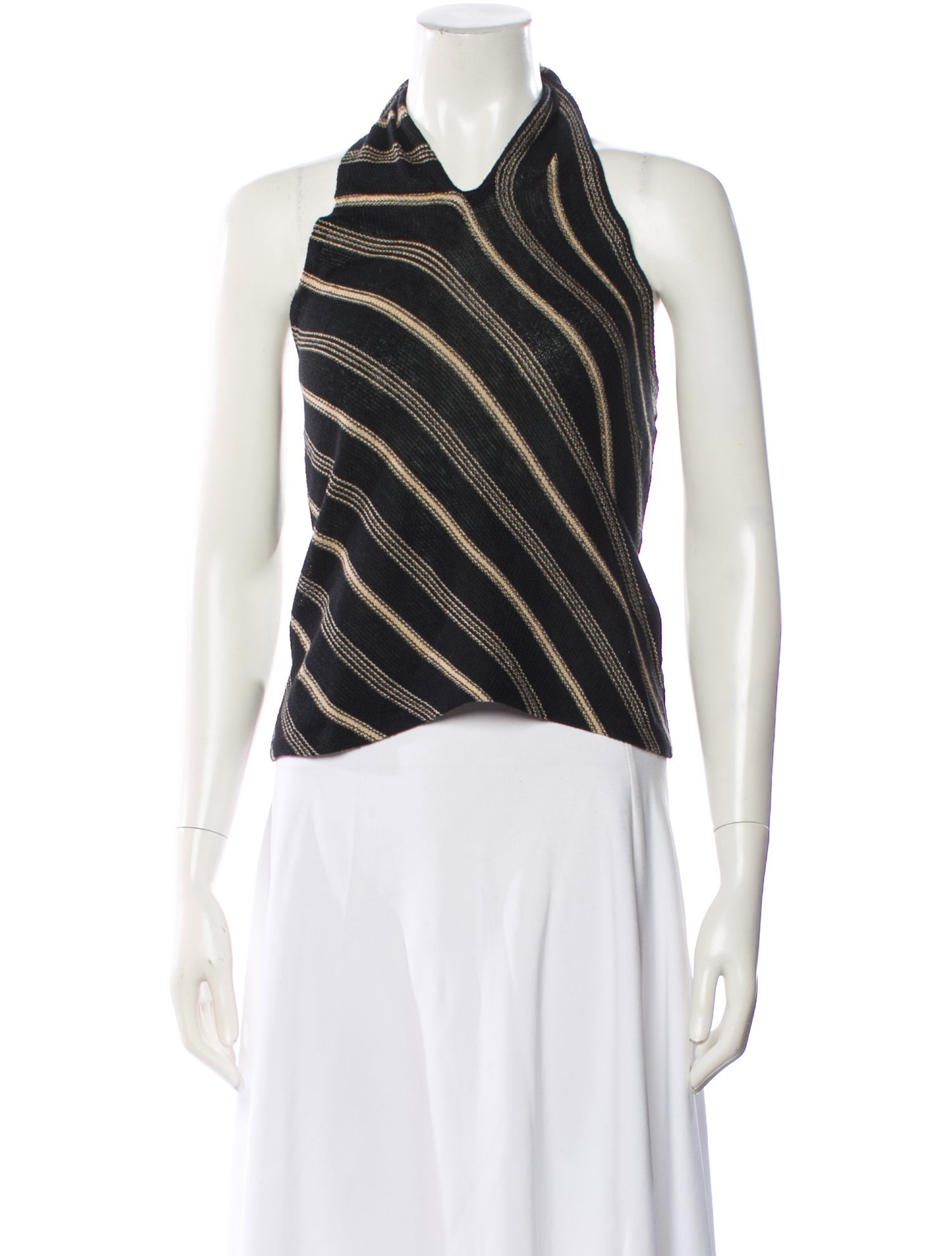 Ralph Lauren Black Label Linen Striped Sweater w/ Tags