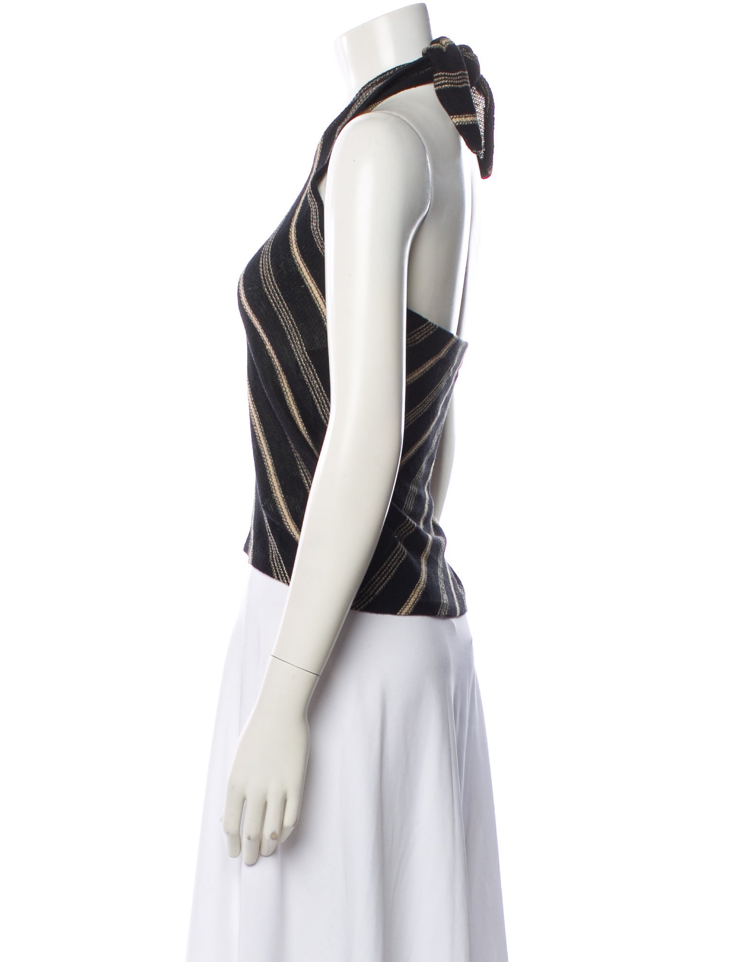 Ralph Lauren Black Label Linen Striped Sweater w/ Tags